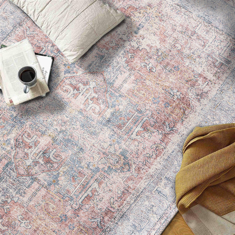Tapis rétro vintage transitionnel Boho, Rectangle 9 pi x 12 pi