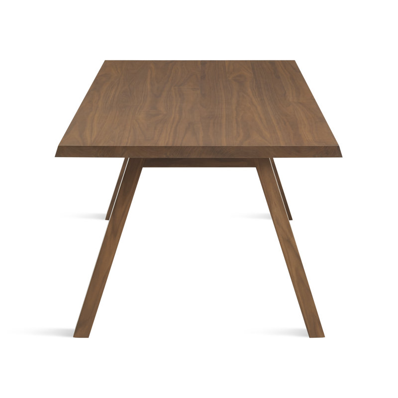 A Walk In The Park Solid Wood Dining Table, Walnut, 38" W x 72" L