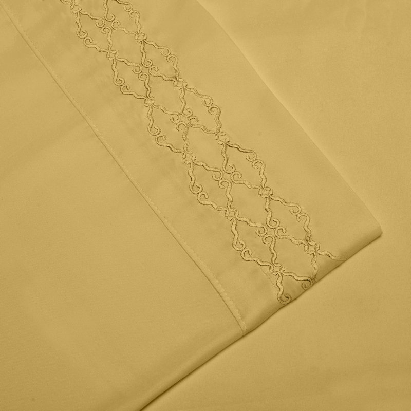 Microfiber Sheet Set, Gold, Twin XL