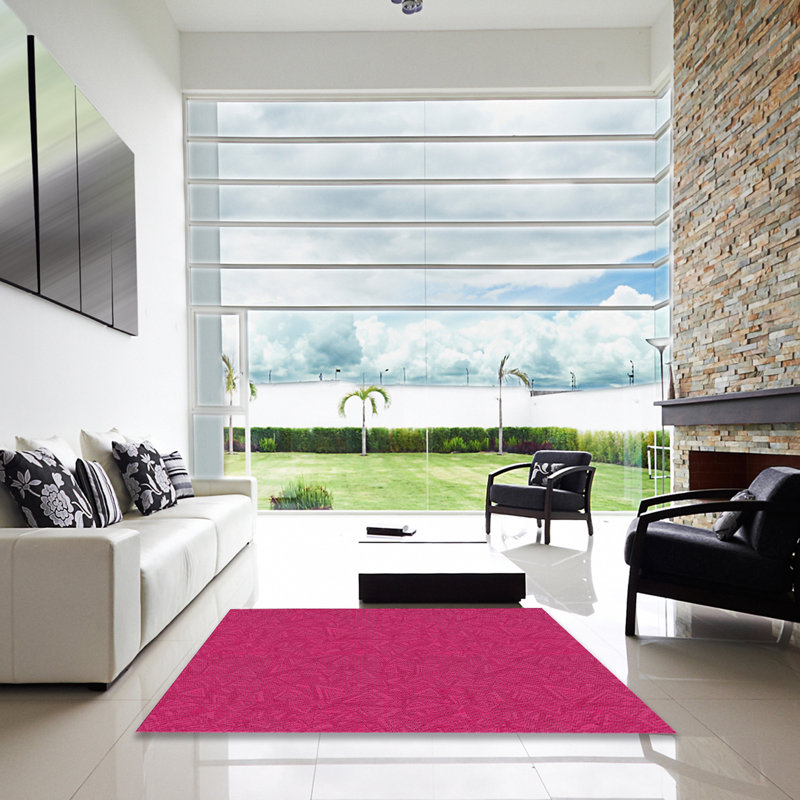 Geometric Indoor Rug, Square 6'