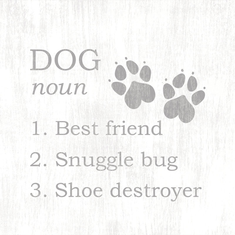 Dog Traits - Wrapped Canvas Print, 30cm H x 30cm W 