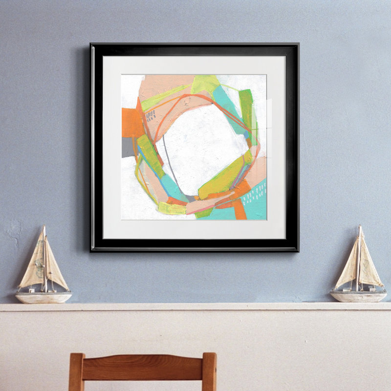 «Candy Whorl I-Premium», reproduction encadrée prête à être accrochée, Papier encadré noir, H 30,5 po x l 30,5 po x P 1,5 po