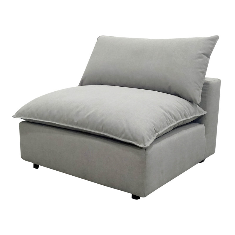 Chaise sans accoudoirs Ellaria, Gris clair