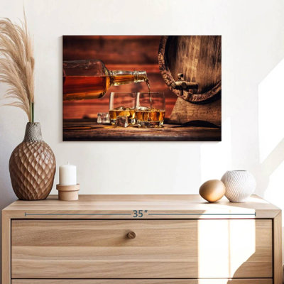 Impression sur toile de verre whisky