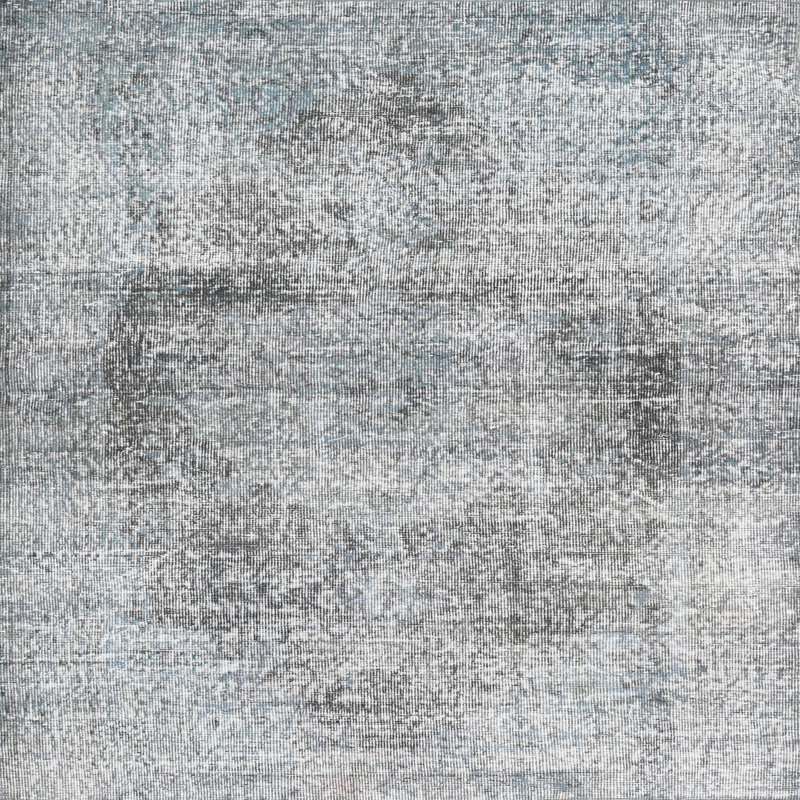 Tapis oriental blanc / gris, Carré 6 pi