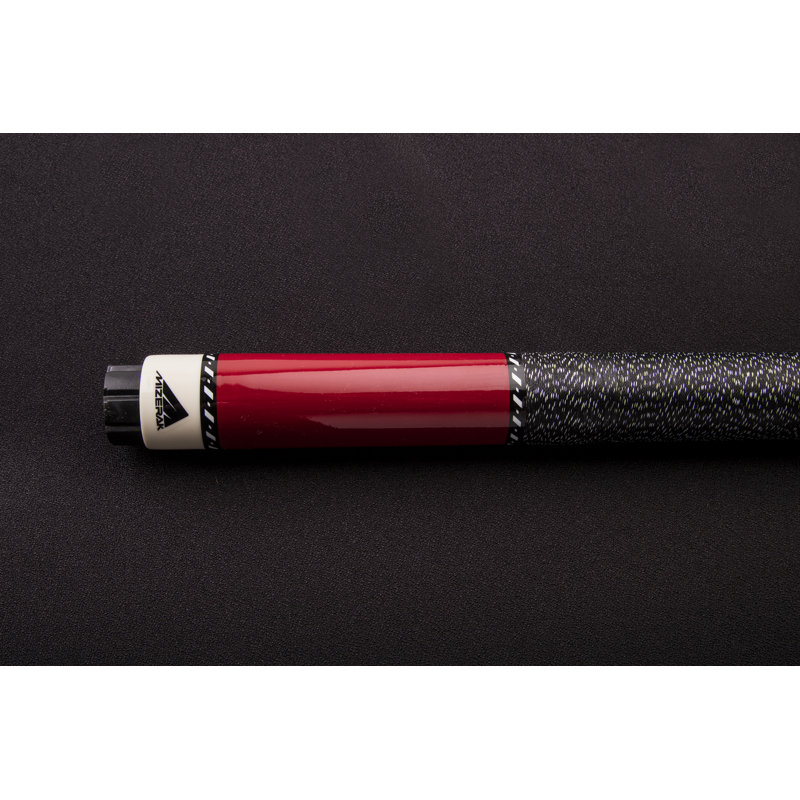 Mizerak 57" Red Two-Piece Hardwood Cue with Leather Tip