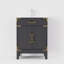 Ensemble de meuble-lavabo simple, plateau en acrylique et robinet en acrylique l 24 po x P 18 po Laurel-104788553