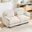 Canapé 2 places Cloud Feel, chenille beige, modulable-702678717