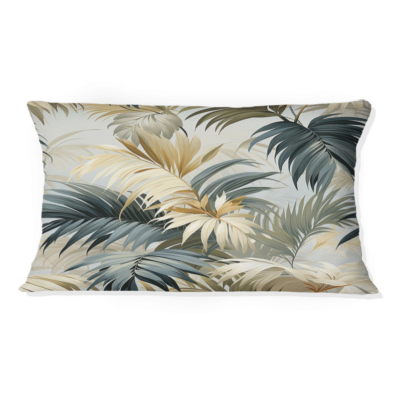 Motif tropical de palmier Whispering II - motif floral en polyester