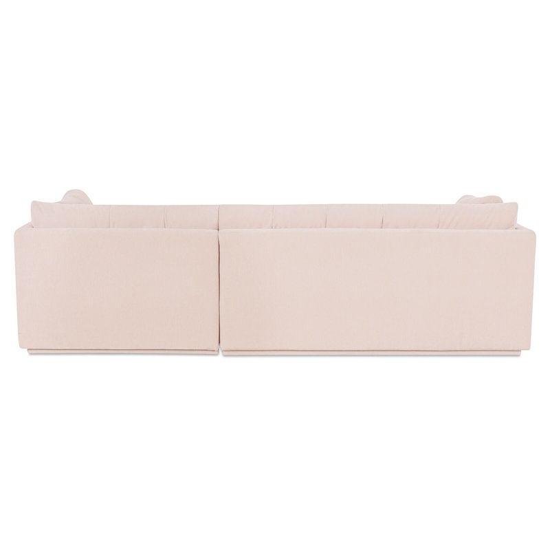 Dunwich Sectional, Beige Polyester, Right Hand Facing