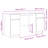 Vidaxl Desk Sonoma Oak 140X49x76 Cm Engineered Wood