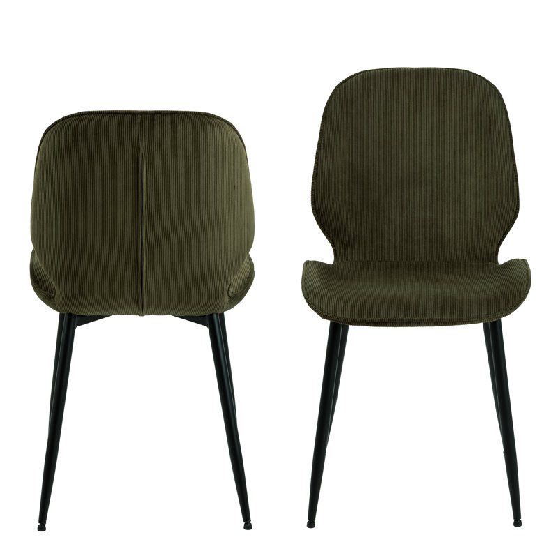 Mangesh 46.5cm H Upholstered Parsons Chair, Olive Green