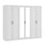 6 Door Wardrobe With Mirror-1657570585