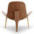 Modholic Arch Shell Chair, White - Real Leather-70720404