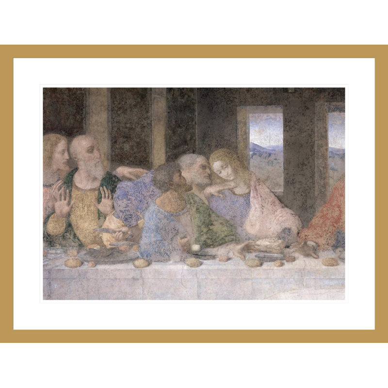La Cène par Leonardo Da Vinci, H 22,66 po x l 29,5 po