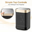 Chauffage d'appoint en céramique – Chauffage PTC 1500 W avec deux niveaux de puissance, protection contre la surchauffe et interrupteur anti-basculement, conception compacte et portable pour chambre, bureau et petits espaces-137264850
