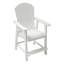 Fauteuil de patio Hips avec accoudoirs, de 2, de couleur blanche, pour la cour de la piscine, et facile à nettoyer, 2 pièces confortables -