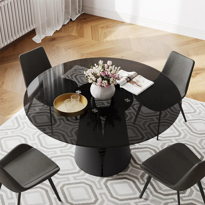 Table de salle à manger Teferi, H 29,53 po x L 59,06 po x l 59,06 po