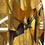 Horloge murale dorée-93383623