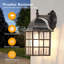 Ensemble de 2 lanternes murales d'extérieur Dusk to Dawn (ampoules non incluses)-68299127