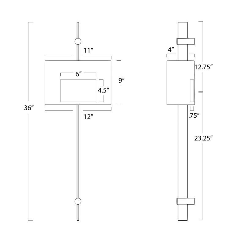 Taurus 2 - Light Wallchiere, Polished Nickel