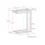 Table d'appoint C - Brun cognac foncé