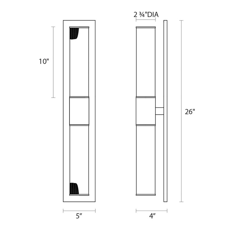 Urban Edge Flush Mounted Sconce