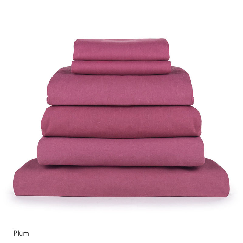 Cotton Blend, Polyester No Pattern Duvet Cover Set with Pillowcases Included, Baby Pink