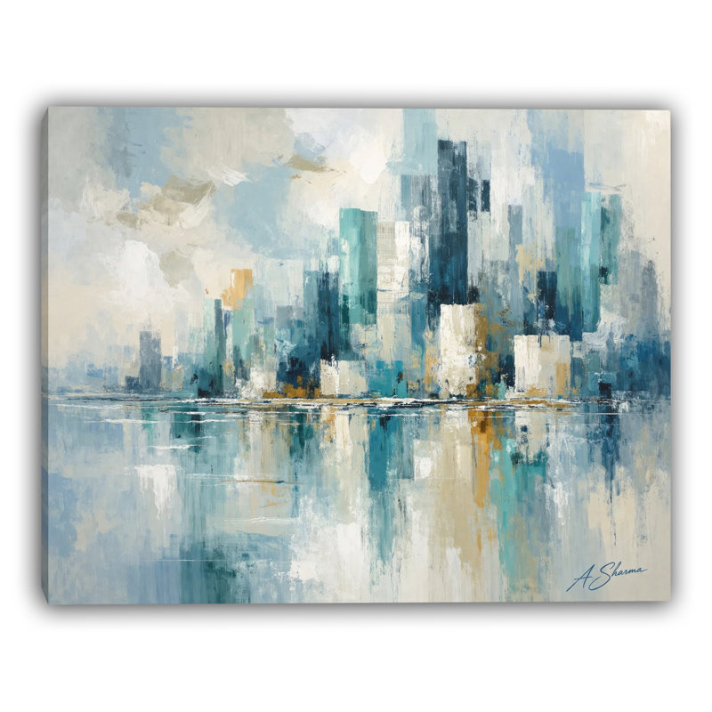 Art mural lumineux sur toile tendue, L 16 po x H 12 po x P 1 po