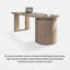 Bureau double caisson en pierre avec tiroirs-2082796898-2082796899