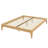 Solid Dry Bamboo Wood Platform Bed Frame, With Wood Slat Support-1700604784