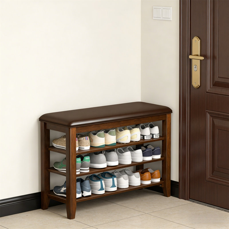 Premium Wooden Shoe Cabinet For Home, 21.2” H x 47.2” W x 11.8” D