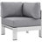 Shore 6-piece Outdoor Patio Aluminum Sectional Sofa Set-23593034