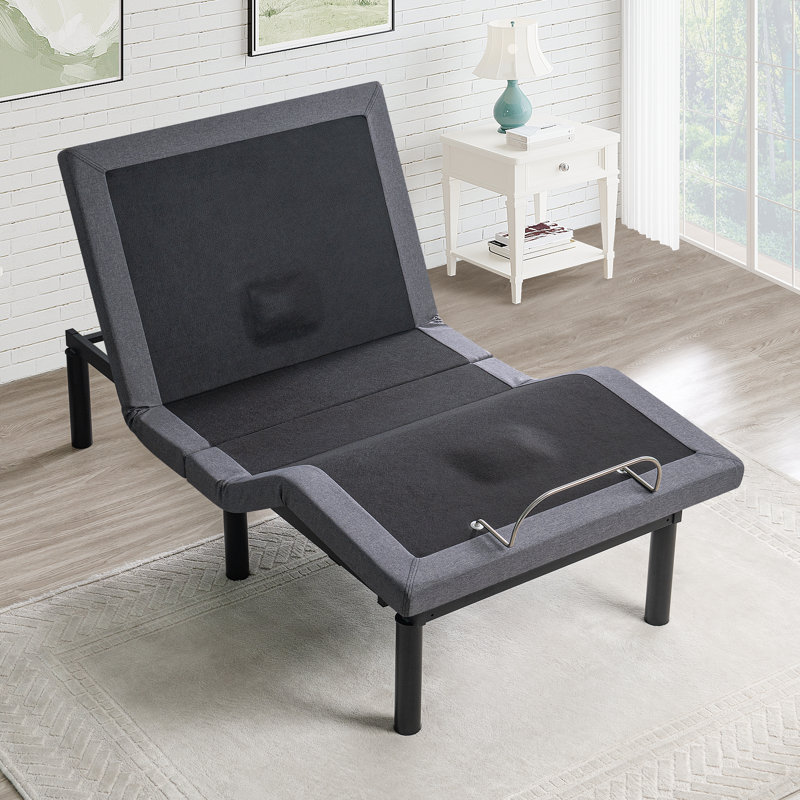 Sommier électrique intelligent réglable avec massage de la tête et des pieds, position zéro gravité, application Bluetooth, télécommande sans fil et capacité de charge de 363 kg (800 lb).