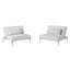 Tissu convertible futon avec pieds en métal