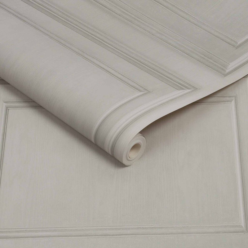 Fresco Wood Panelling Wallpaper, Beige