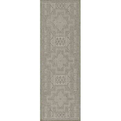 Pavia Gray Moroccan Outdoor Rug
