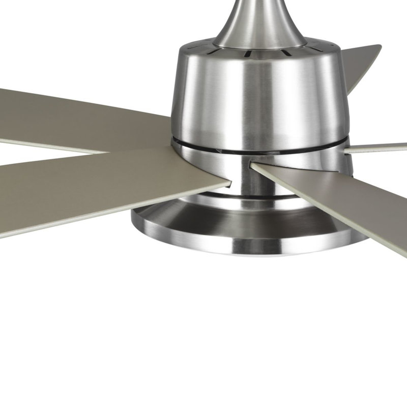 Tarsus 52-Inch Brushed Nickel Ceiling Fan with LED Light