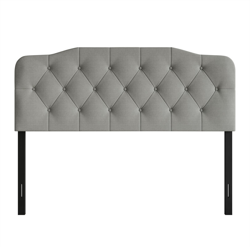 Raichelle Upholstered Headboard, Light Gray, Queen