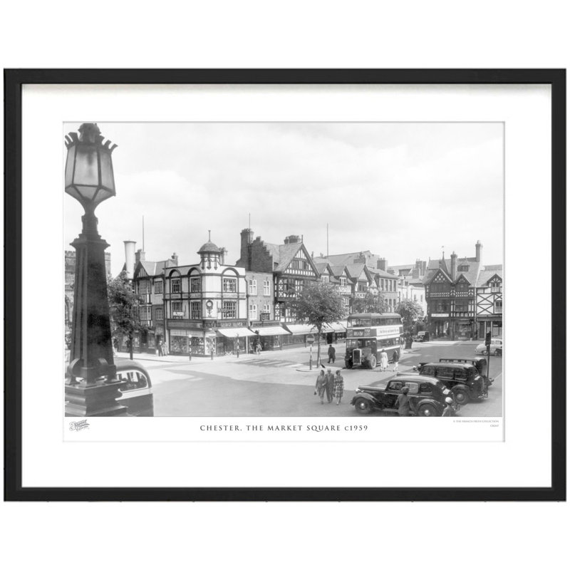 Chester, The Market Square C1959 by Francis Frith - Single Picture Frame Print, 45cm H x 60cm W x 2.3cm D
