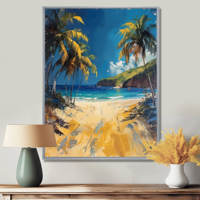 Palmiers verts, brise tropicale II - palmiers et palmiers, art mural