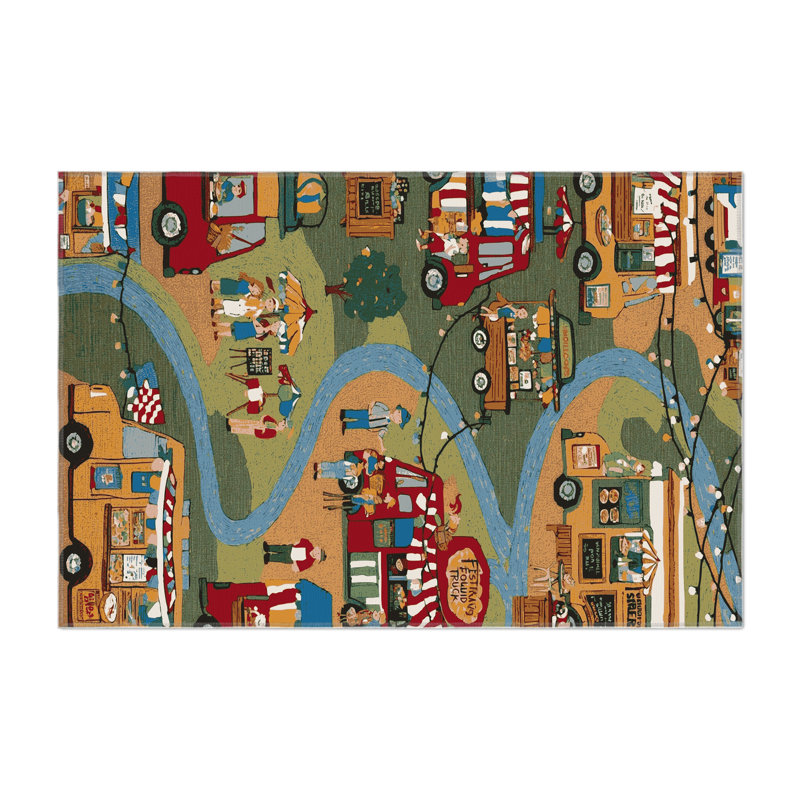 Tapis intérieur et extérieur brun Transport, Rectangle 9 pi x 12 pi