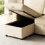 Canapé-lit Beige Mh85,8 avec rangement et charge - 3 lits convertibles