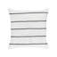 Berklie Striped White Square Cushion