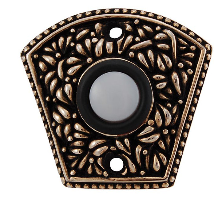 San Michele Push Button Doorbell, Antique Gold