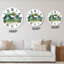 Nature forêt, pelouse, brousse d'arbres, herbe II - horloge murale champêtre-133977745