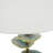 D15x29.5" Verdant Agate-Slice Table Lamp W/ Marble Base