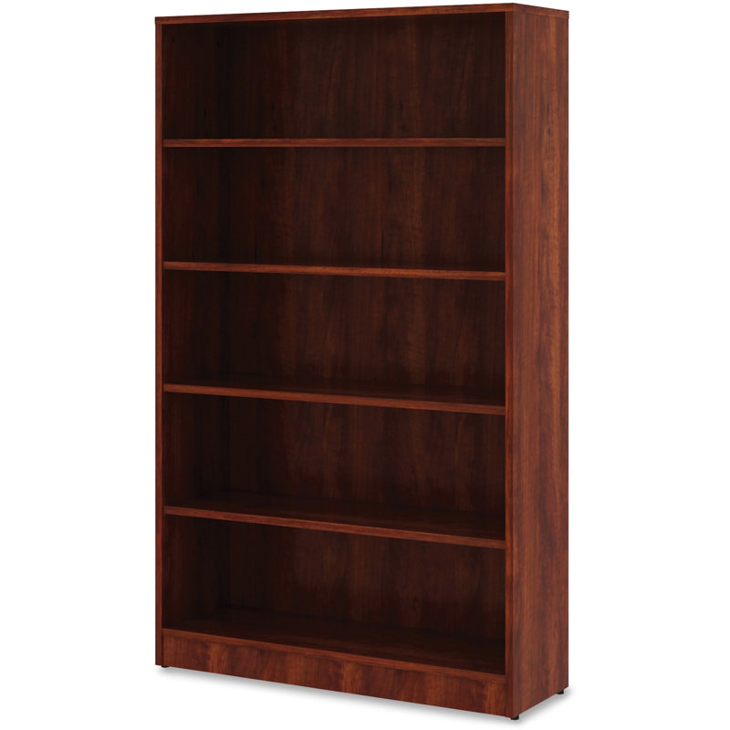 Orlanda Bookcase, Cherry, (5 Shelves) 60" H x 36" W x 12" D
