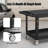 2-Shelf Flat Top Plastic Utility Cart-121543563