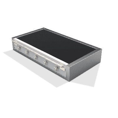 AGA Elise 48"W. Induction Rangetop with Brushed Nickle Trim